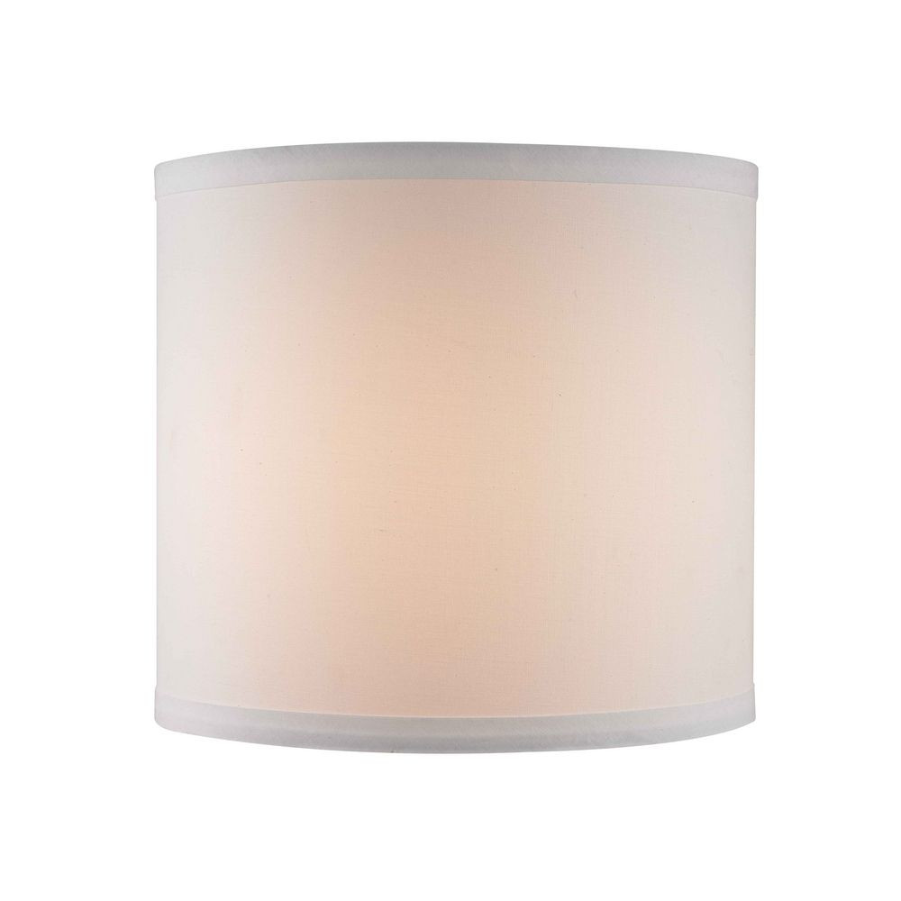 10x10x19 White Linen Round Shade 10x10x19 White Linen Round Shade