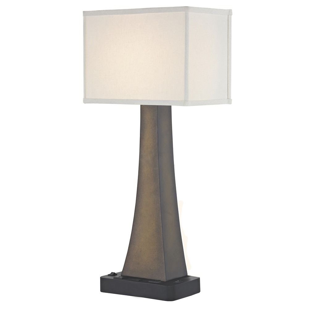 BRISTOL LEDGE LAMP Dual Switching with Black Base